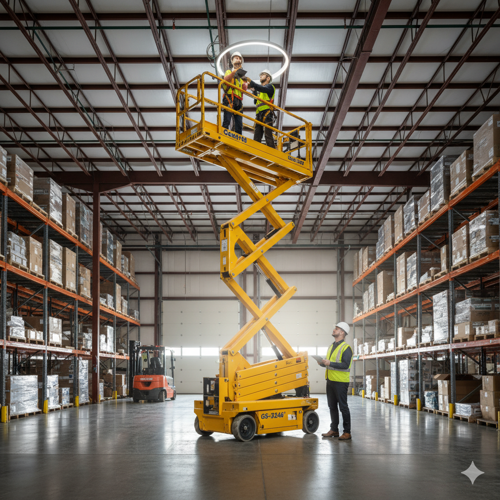 Scissor Lift 32' Electric Wide 46"