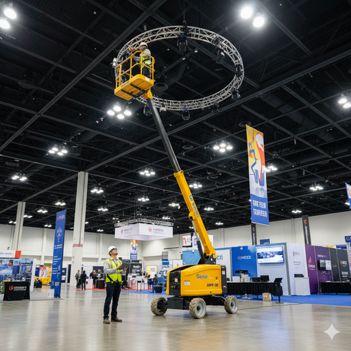 [4032E] Mast Boom Lift 32' Electric
