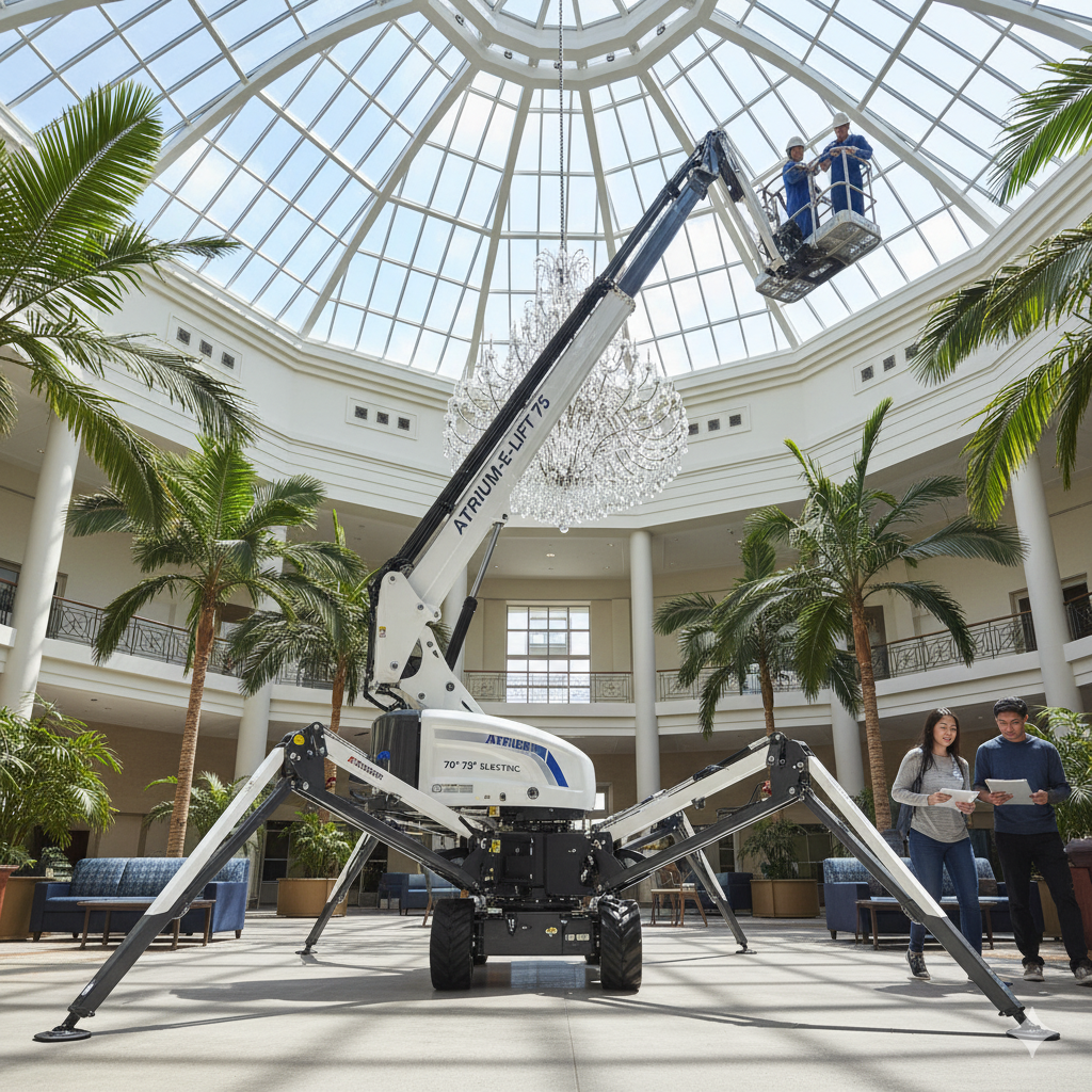 Atrium Boom Lift 70'-75' Electric | rebar.shop
