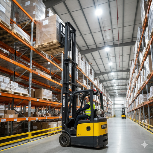 [8050Q] Forklift Warehouse 5000LB, 4 Stage, Propane