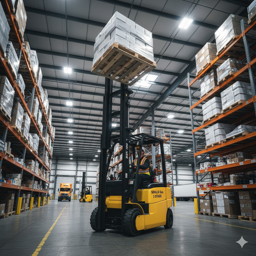 [8060Q] Forklift Warehouse 6000LB, 4 Stage, Propane
